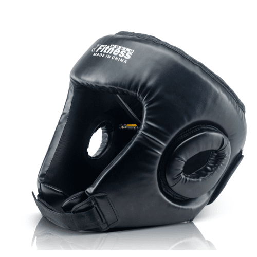World-Fitness-Boxing-Head-Gear-Black